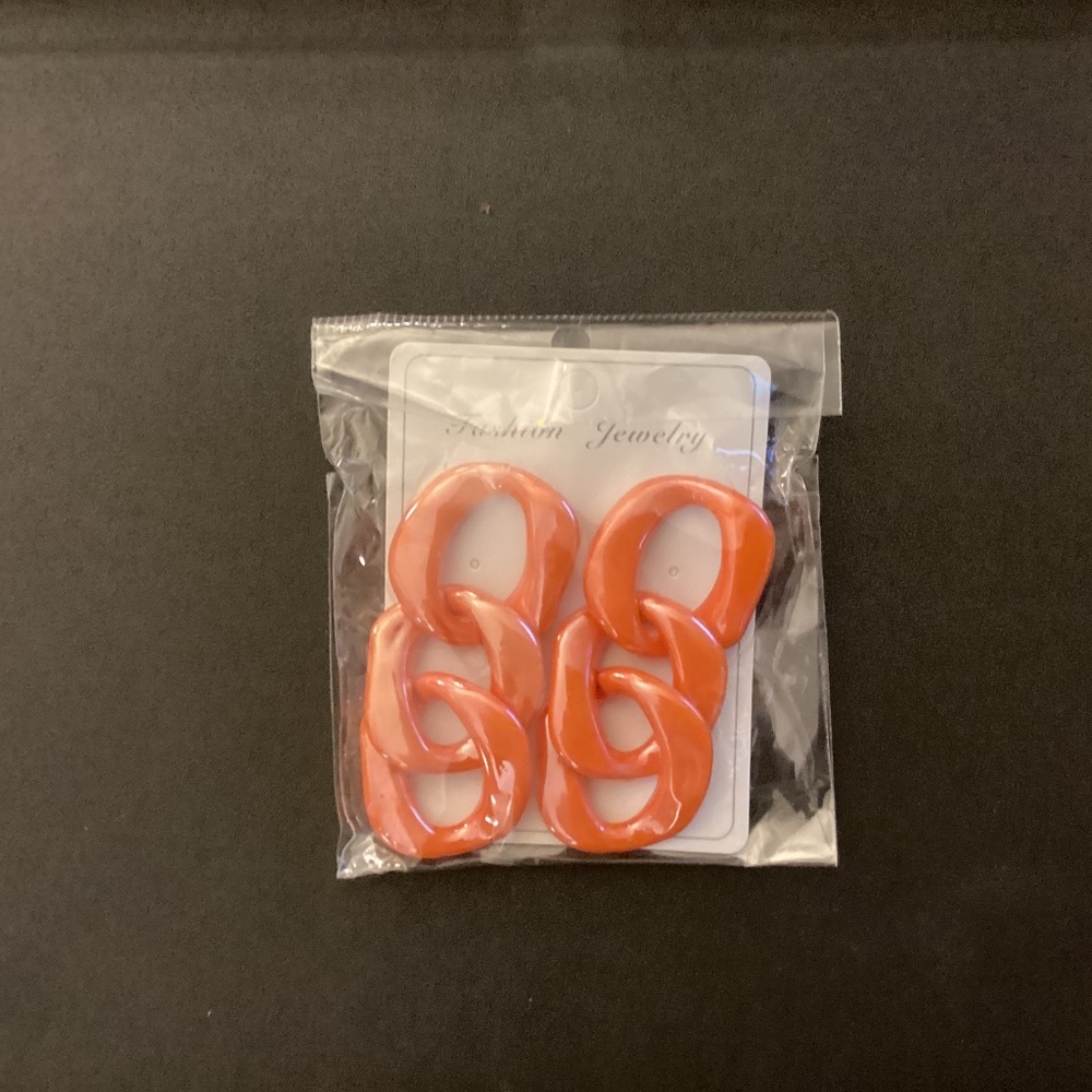 Orange earrings